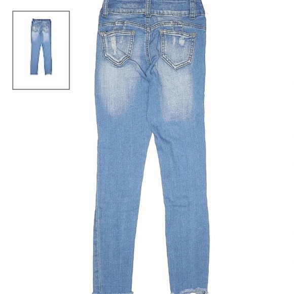 Blue Republic Womens Distressed Skinny Blue Jeans Size 17 RN 143247 - Picture 3 of 17